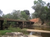 The new bridge over the Wenlock River. Previously vehicles forded the river with some interesting results.