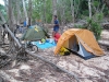 Campsite on the Wenlock River. Frenchmans Road.