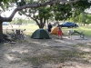 Camping at Archer River Roadhouse. We hoovered down a couple of the famous Archer Burgers each...mmmm