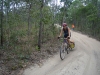 Relaxing touring with a minimum of traffic and interesting riding. Sandy patches could be challenging. Our BOB trailers handled the rough terrain well. We rode a lot more of the sand than we expected