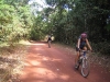 Gaye and Mark heading into the Lockerbie Rainforest on the last few kilometres to Pajinka