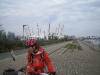 Gaye riding along the Thames