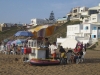 Never far from services. Beach at Asilah, Morocco