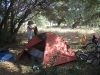 Bush camp with a great view of the Rock of Gibralter