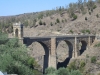 Roman bridge still carrying traffic after 2000 years. Alacantara, Spain