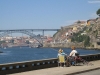 Cycling into Porto along the Douro River. Portugal