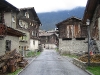 Old style houses near Brig, Switzerland