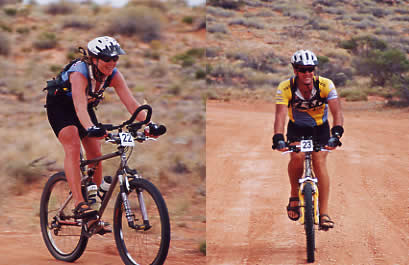 Ed and Gaye in the Simpson Desert Bike Challenge