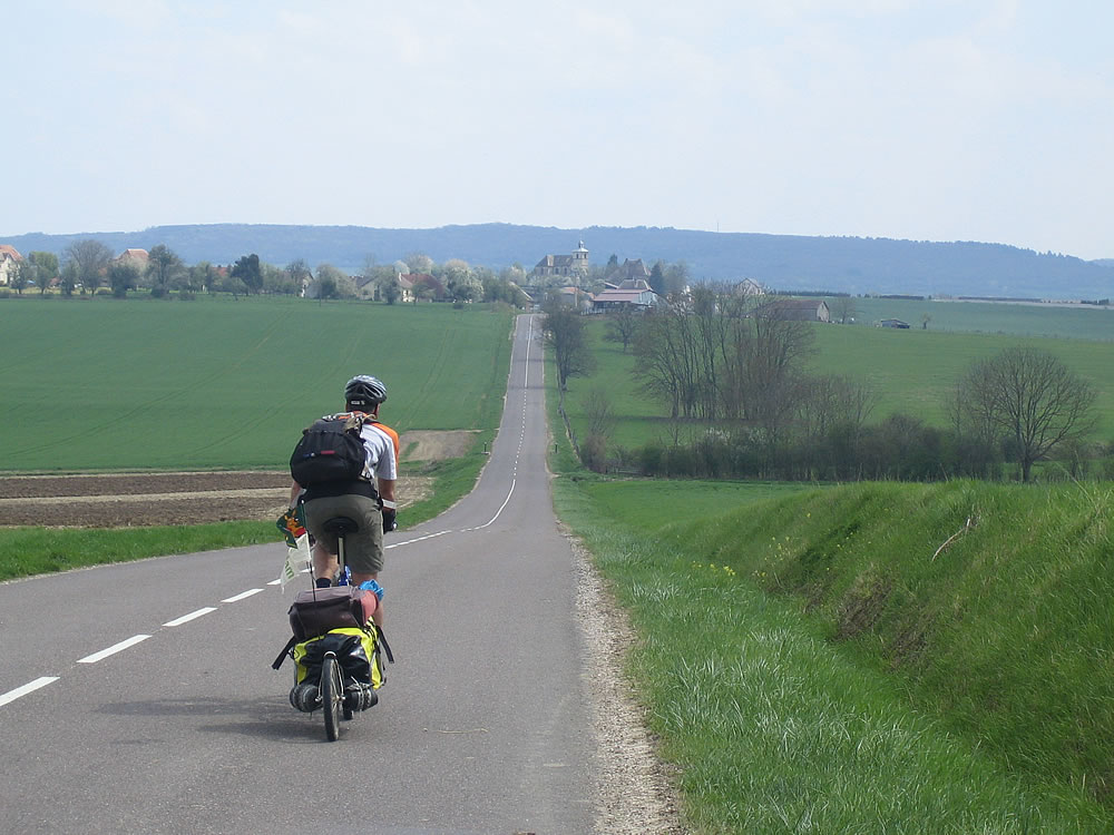 The quiet smooth roads of rural France