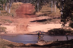 A refreshing stop on the Gibb River Road, Kimberley. 21/5/01