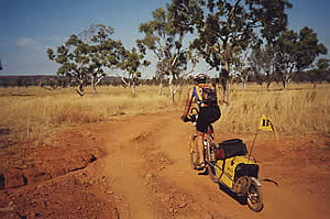 Heading for a campsite on the Barnett River, Kimberley. 20/5/01