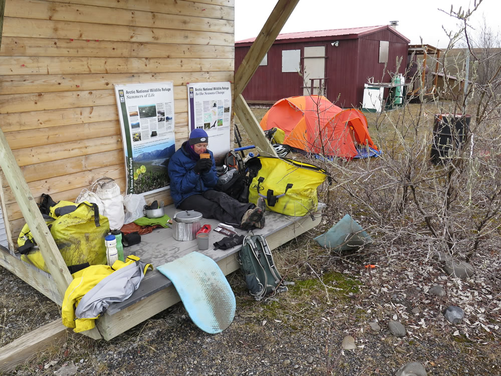 It was too cold to stop so we just kept going, Camping was sometimes a bit of a challenge ...