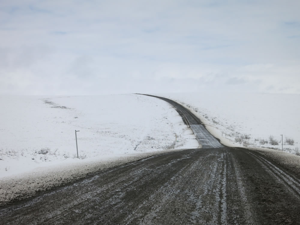 Then all turned to slush as a freezing afternoon turned into an overnight dump of 20cm of snow.